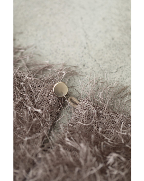 前後ふわふわシャギーのAラインチュニック