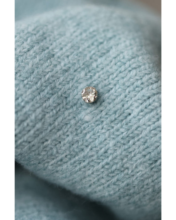 360度に瞬くビジューニットプルオーバートップス