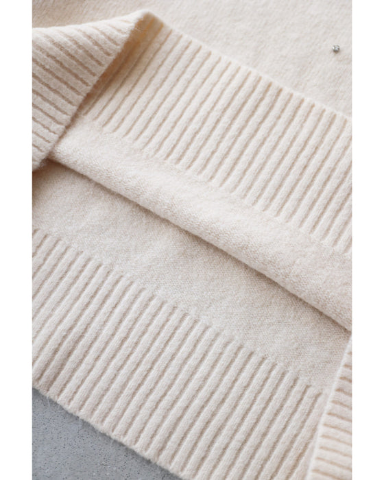 360度に瞬くビジューニットプルオーバートップス