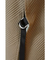 Long vest with side slits and a striking pattern