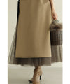 Long vest with side slits and a striking pattern