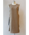 Long vest with side slits and a striking pattern