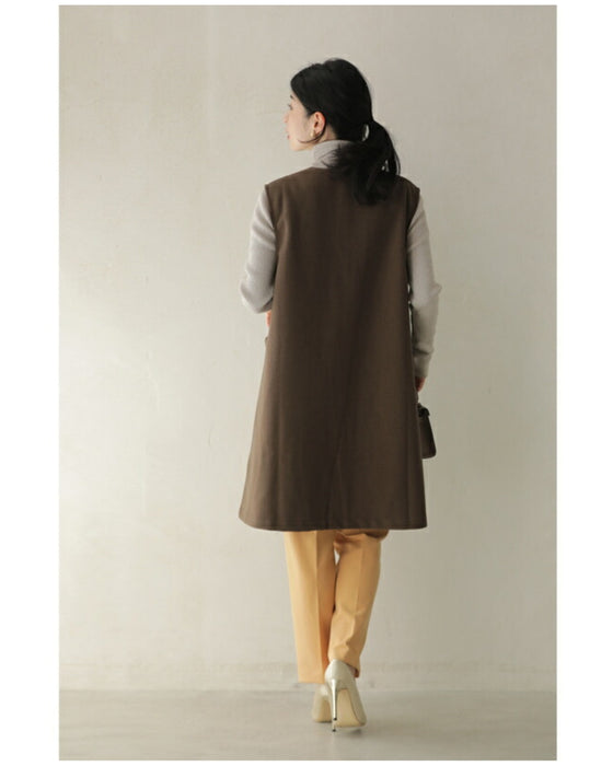 Cafe Latte Bicolor Gilet Vest