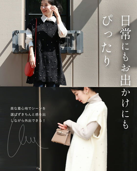 4箇所体型カバー 宝石チュニック ワンピース