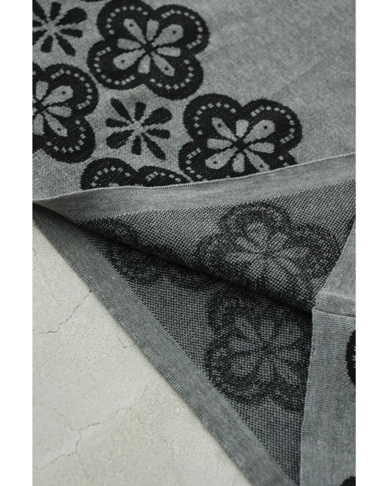 お花スタンプのスヌードとニットミニワンピース2点セット【set】