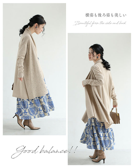 ワンピに合わせる 最適ロングカーディガン