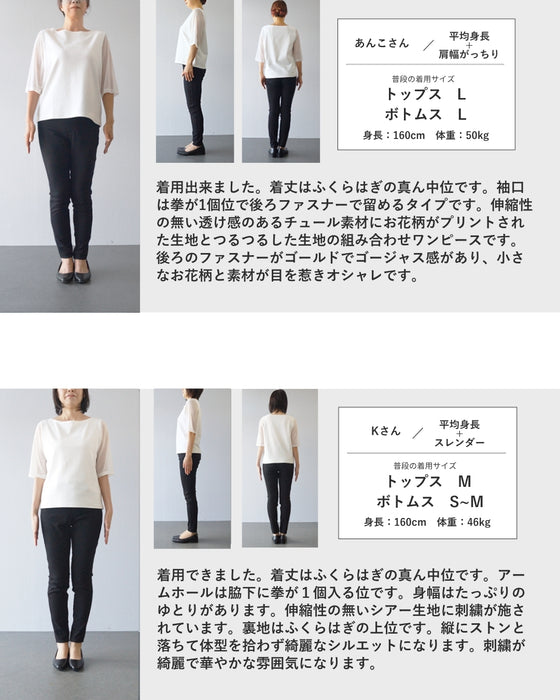 彩りペイントアートの花ベールミディアムワンピース