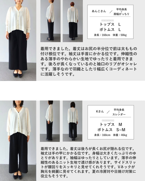 10通りの着回しが叶う 夏の定番 シアーカーディガン