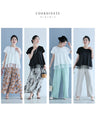 裾チラチュールのAラインTシャツトップス