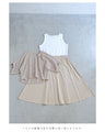 メッシュカットソーとタックワンピース2点セット【set】