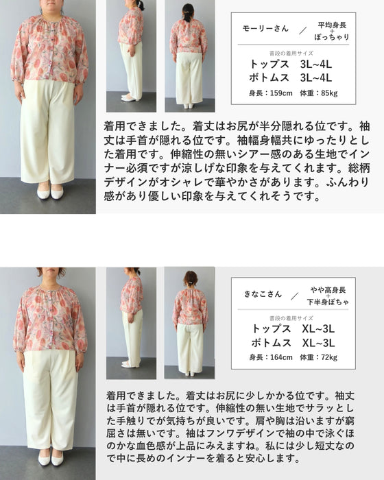 柔らかな日差しを浴びるガーベラシアーブラウストップス