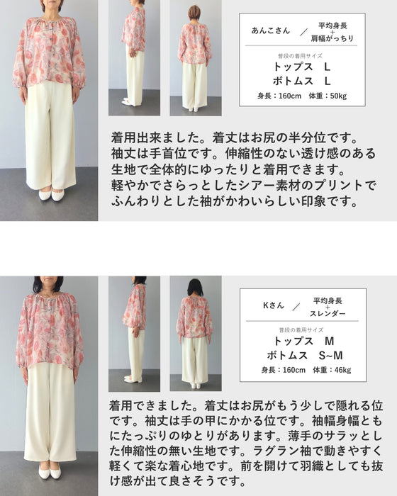 柔らかな日差しを浴びるガーベラシアーブラウストップス