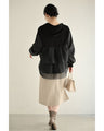 立体メッシュフレアパーカー