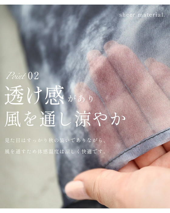 見た目は秋服 体感夏服 ブラウス