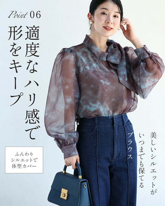 見た目は秋服 体感夏服 ブラウス