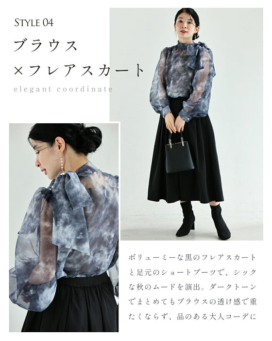 見た目は秋服 体感夏服 ブラウス