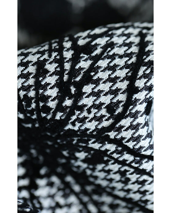 フロッキーの黒花画ロングスカート