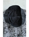 フロッキーの黒花画ロングスカート