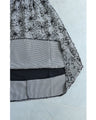 フロッキーの黒花画ロングスカート