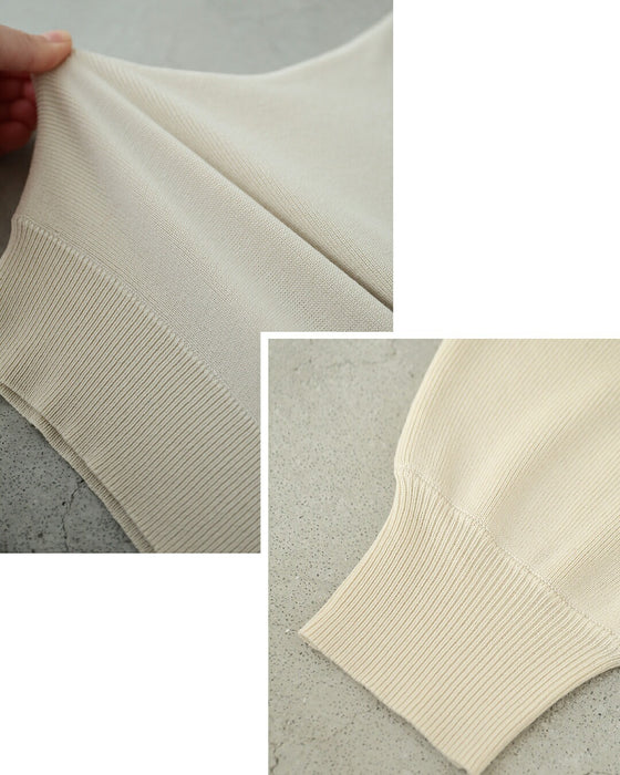 「最高の普段着」肩レースニット トレーナー