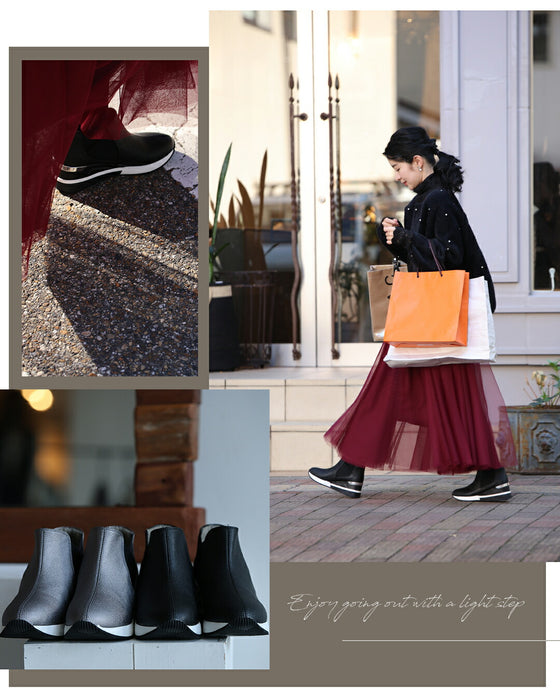 立ったまま3秒で履ける スニーカーブーツ