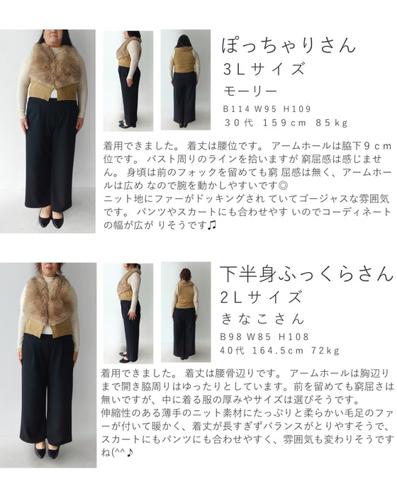 A fur vest for beginners that doesn't look flashy and looks neat