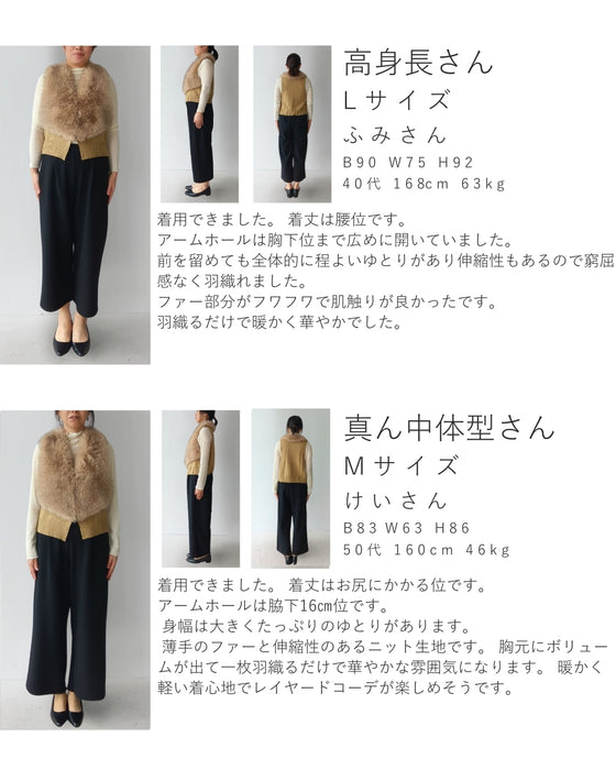 A fur vest for beginners that doesn't look flashy and looks neat