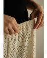 Majolica style lace wide pants