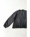 【セール商品返品交換不可】裾プリーツブルゾン