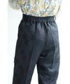[Sale items cannot be returned or exchanged] Elegant floral jacquard center pleated pants