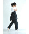 [Sale items cannot be returned or exchanged] Elegant floral jacquard center pleated pants