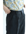 [Sale items cannot be returned or exchanged] Elegant floral jacquard center pleated pants