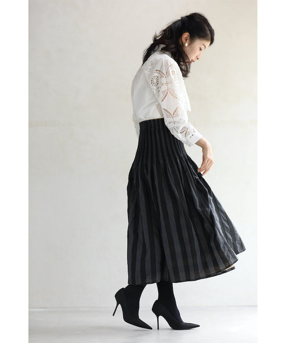 表裏使える シャーリング スカート