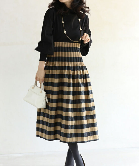 表裏使える シャーリング スカート