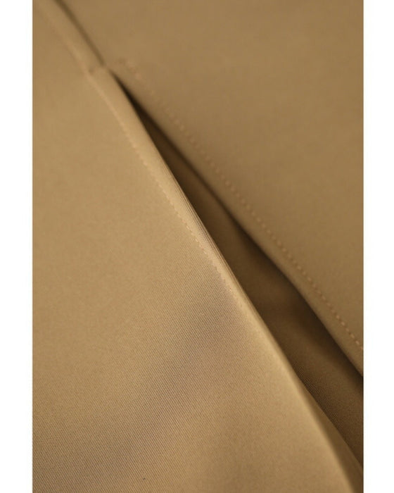 Long gilet vest with two-tone fabrics on front and back
