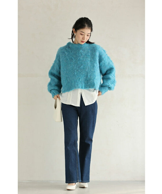 綿菓子のようにふわふわ。ショート丈ファープルオーバートップス