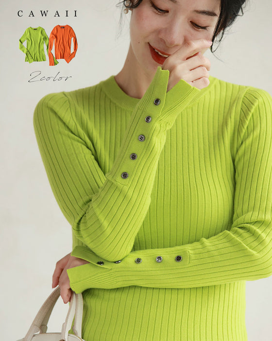 Playful colorful knit top