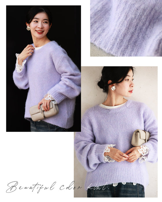 Breaking away from the safe route! Colorful knitwear is perfect for adults