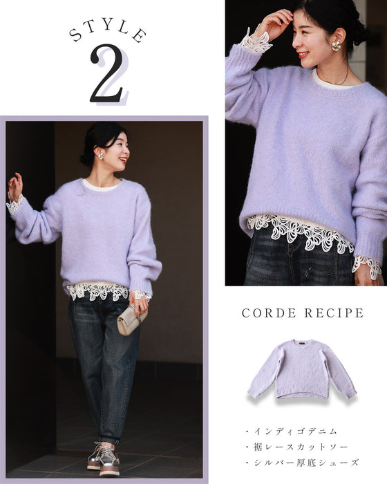 Breaking away from the safe route! Colorful knitwear is perfect for adults