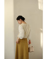 Rose bouquet sleeve knit top