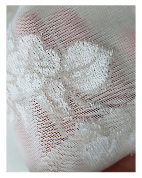 ベロア調の花浮かぶ 上品シアーインナー