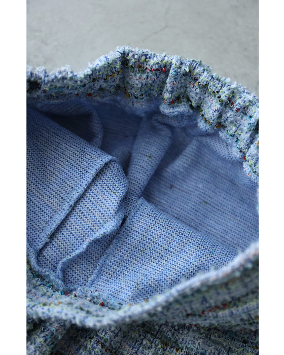 1日穿いても疲れない。柔らかツイードワイドパンツ