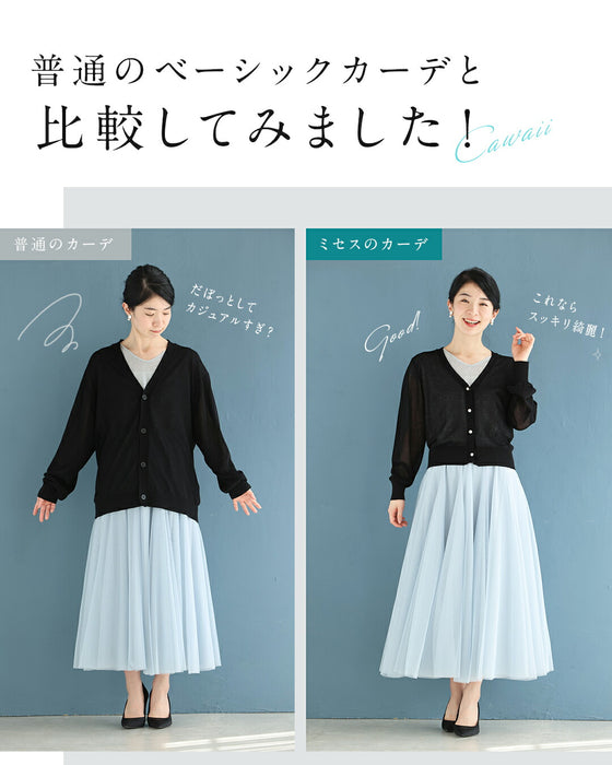 【アウトレット返品交換不可】CAWAII服に合わせるためのUVカットカーディガン