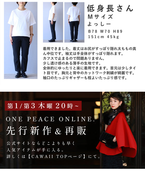エレガントなカットワークレースのシャツトップス
