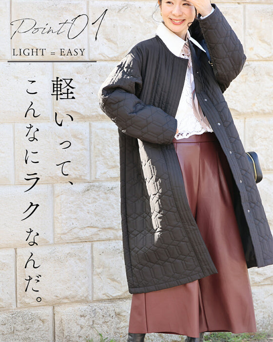 毎日着たくなるキルティングコート