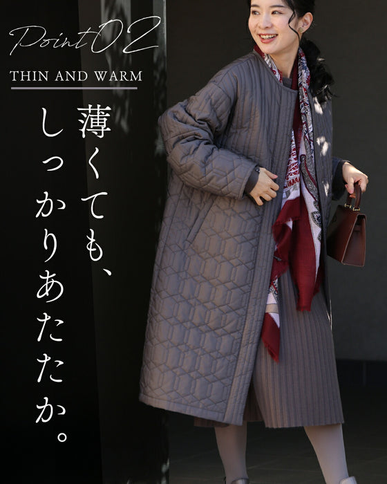 毎日着たくなるキルティングコート