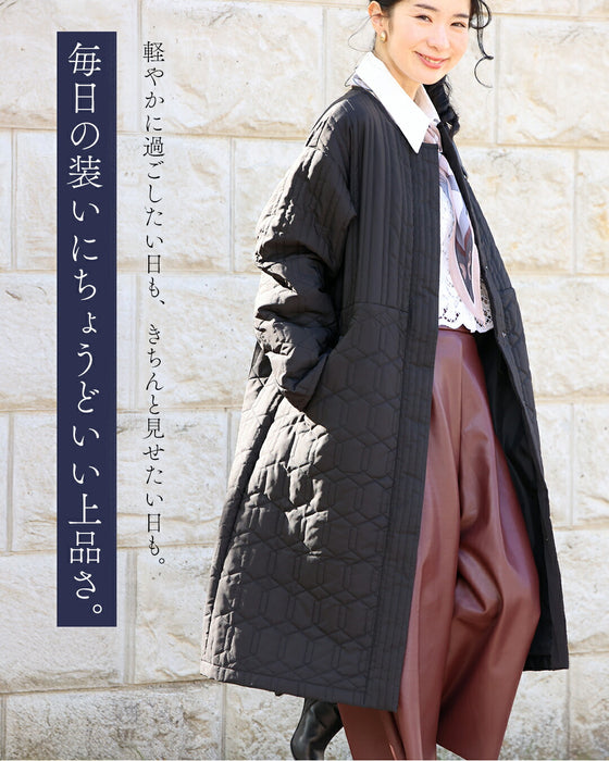 毎日着たくなるキルティングコート