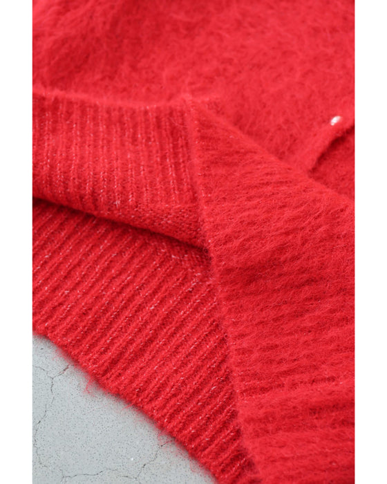 季節のムード高める深みカラーふわふわカーディガン