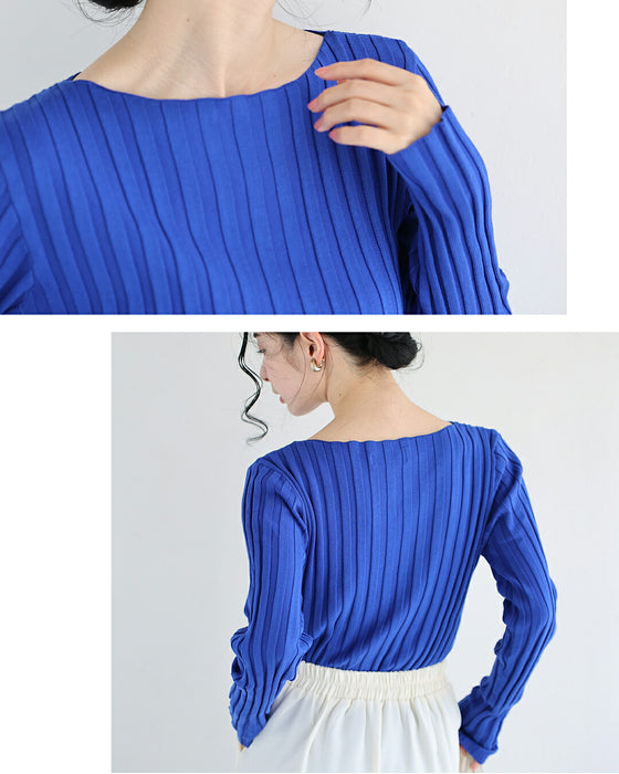 骨格似合わせ 上半身スッキリニット