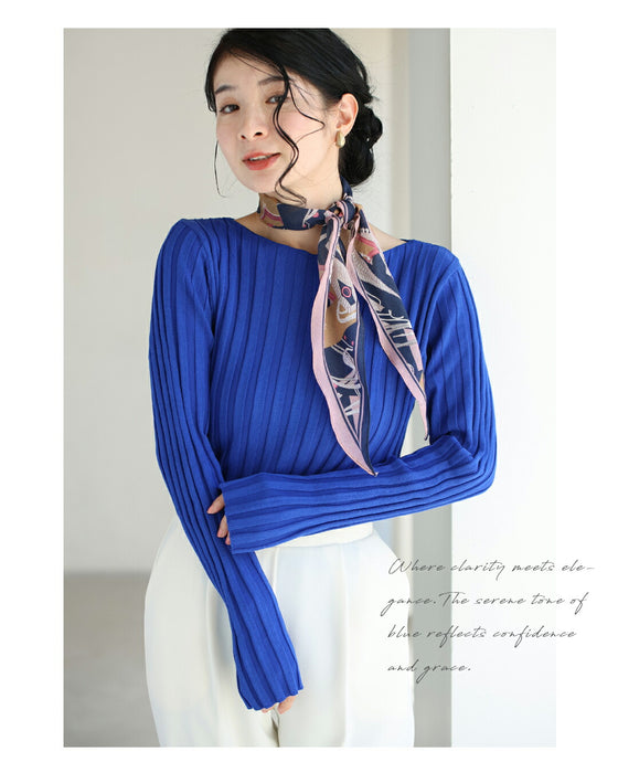 骨格似合わせ 上半身スッキリニット